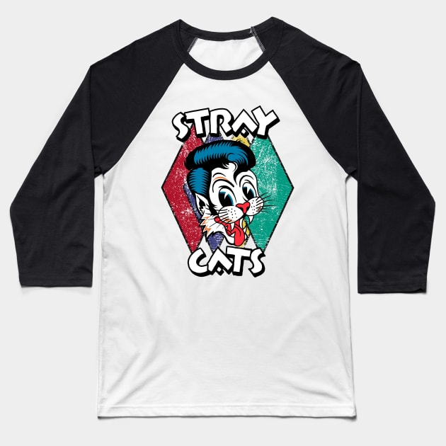 stray cats Baseball T-Shirt by Brunocoffee.id